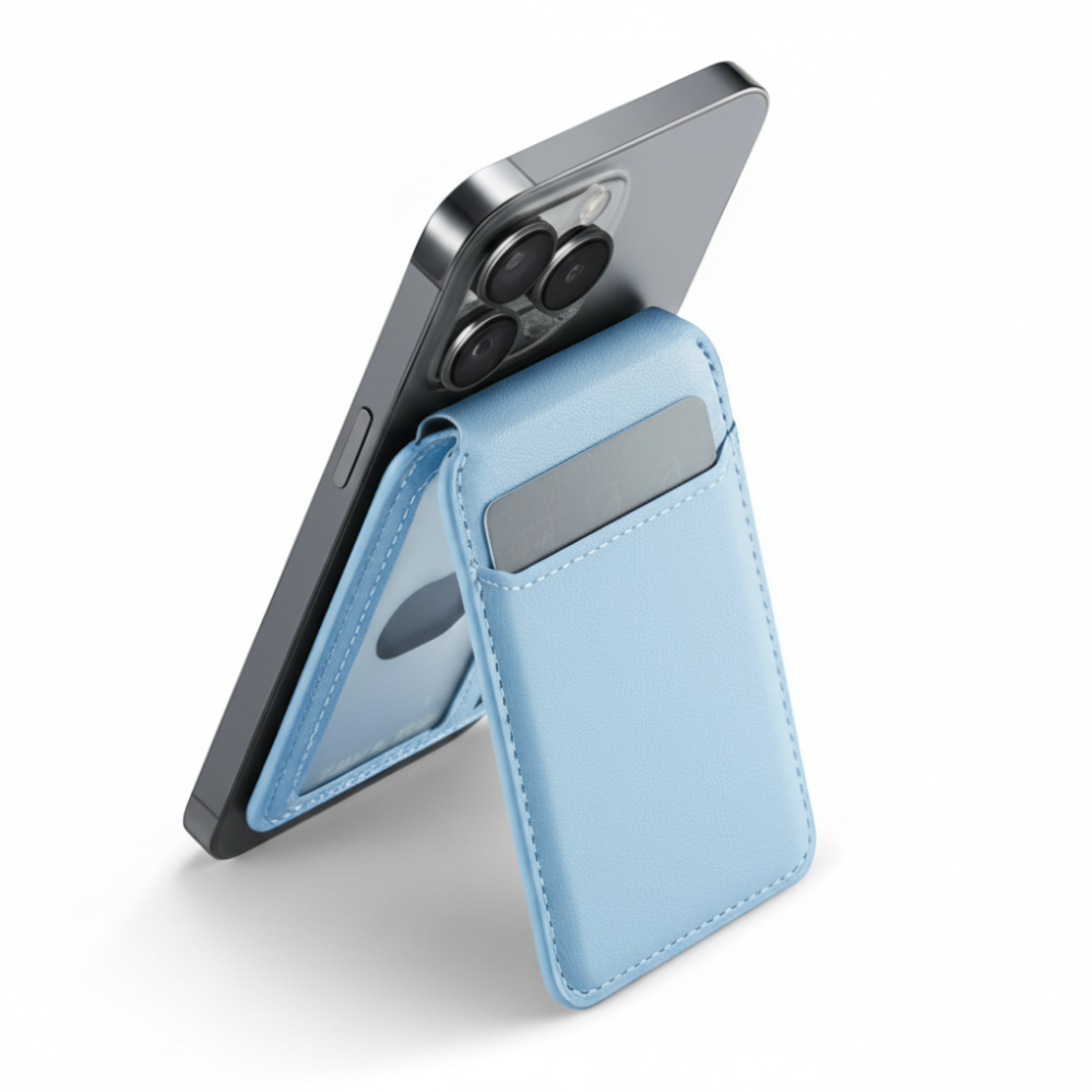 Phone Wallet Magnetic Stand Find My Tracking Card Holder