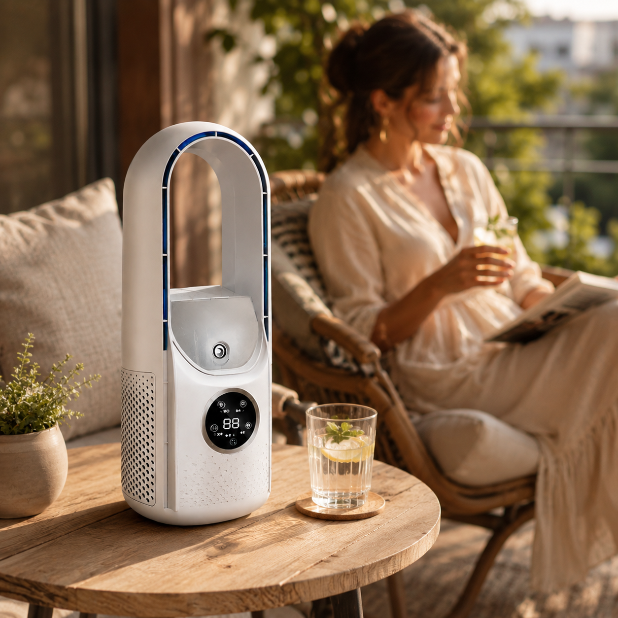 Portable Cooling Fan Bladeless Air Conditioner