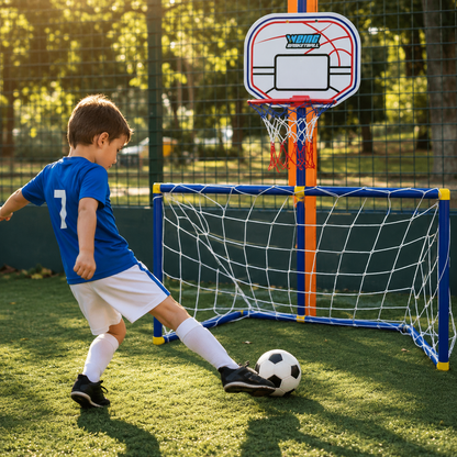 Portable Soccer Goal Basketball Toy Outdoor Sports