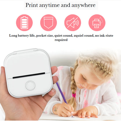 Portable Thermal Printer Bluetooth Pocket Photo Label Device