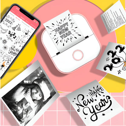 Portable Thermal Printer Bluetooth Pocket Photo Label Device