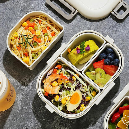 FreshMate | Portable Bento Lunch Box | Leak-Proof with 3 Compartments