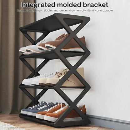 Hot 4-Tier X-Type Shoe Storage Rack