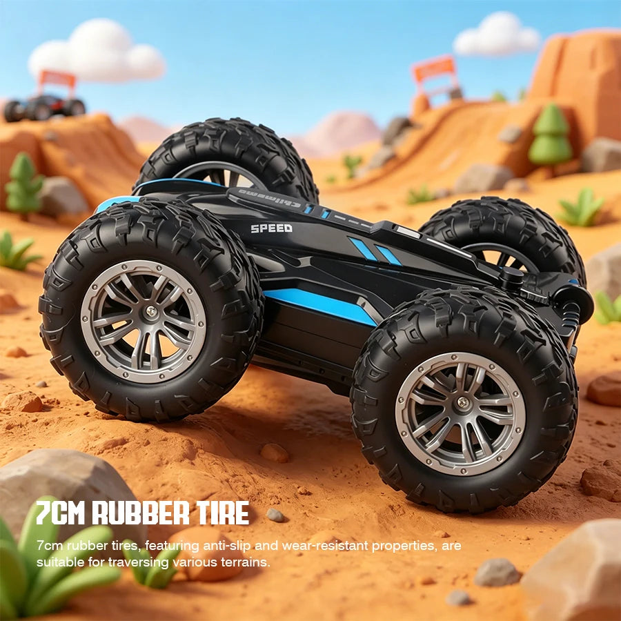 2.4G Remote Control Double-Sided Stunt Car with Lights