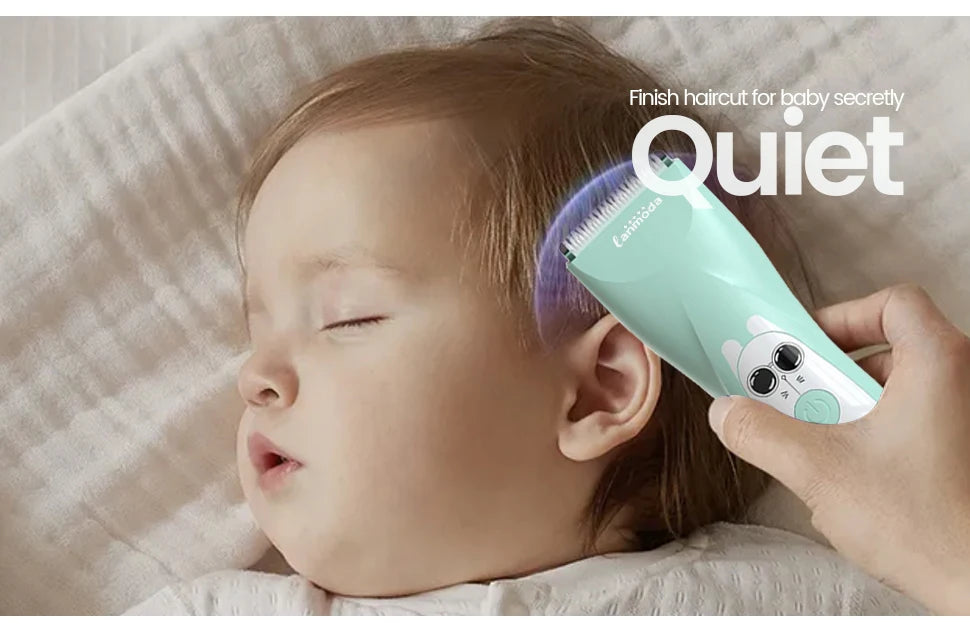 Baby Hair Clipper Quiet Electric Rechargeable Kids Trimmer