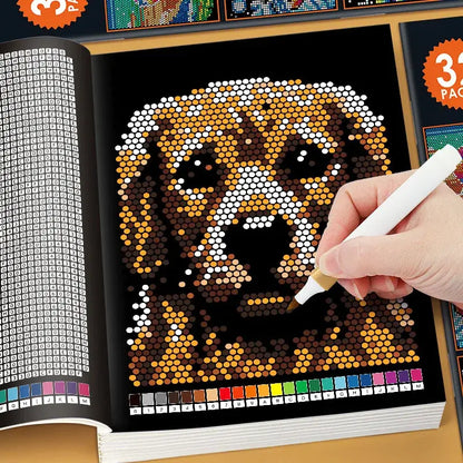 Mosaic Color by Number Book