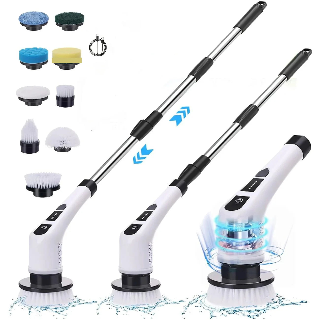 Electric Cleaning Brush:9-in-1 Head