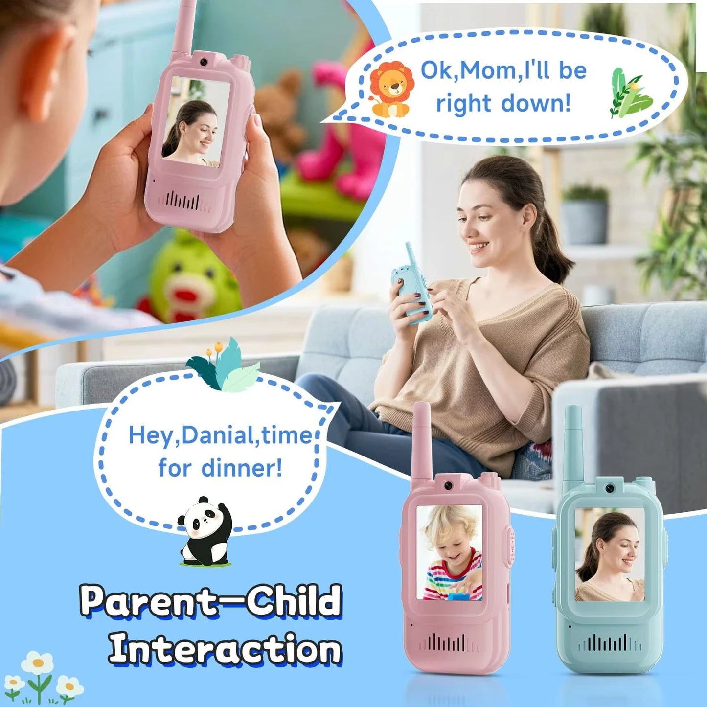 Video Walkie Talkies for Kids 2 Pack