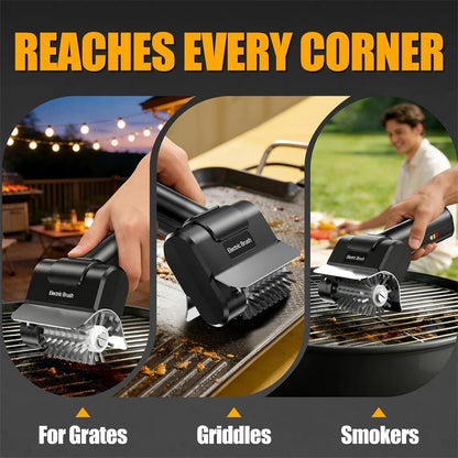 Portable Electric Grill Brush High Speed Handheld BBQ