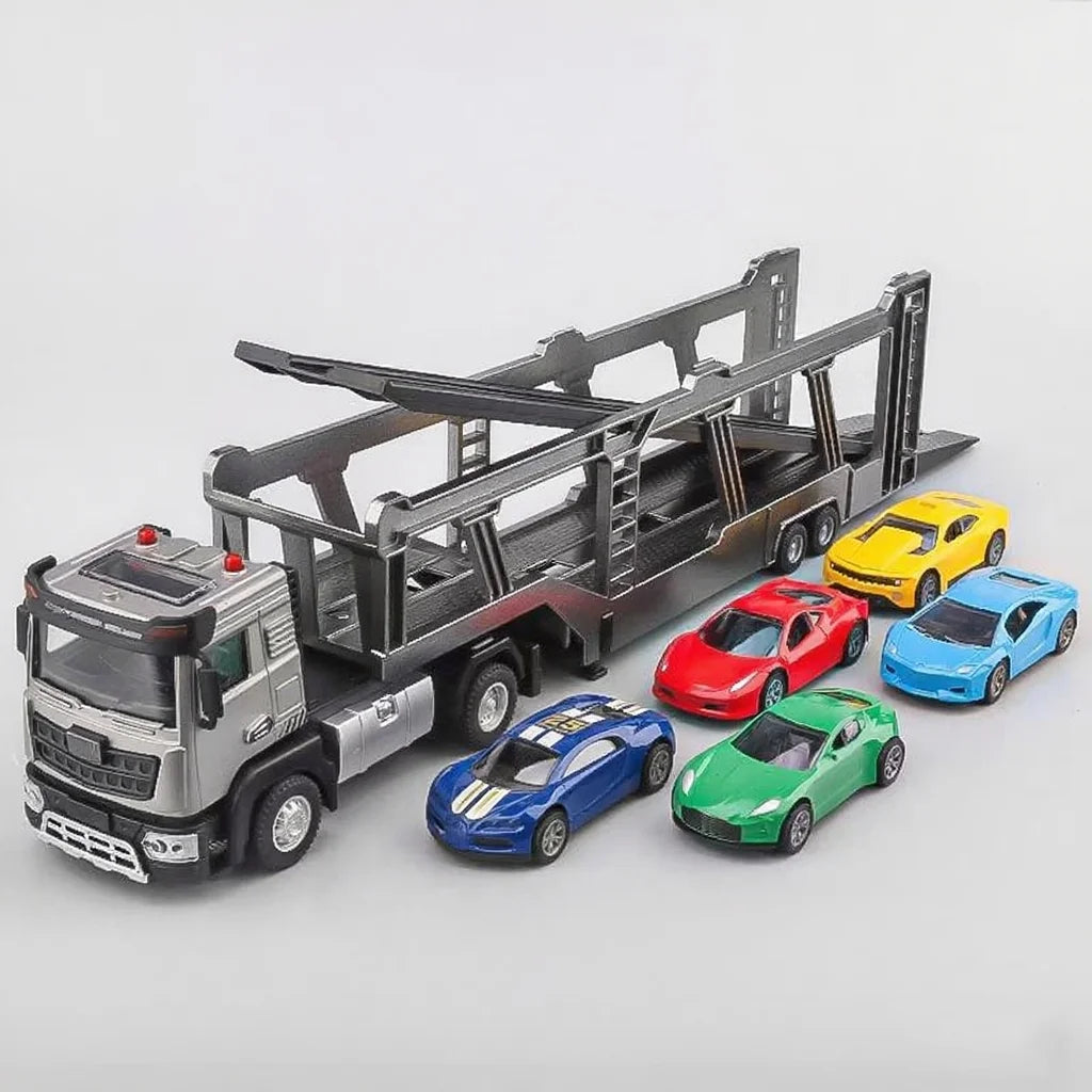 1:40 Double-decker Transport Vehicle Boys Diecast City Carrier