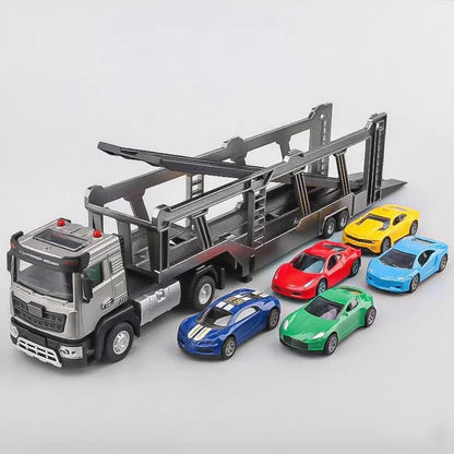 1:40 Double-decker Transport Vehicle Boys Diecast City Carrier