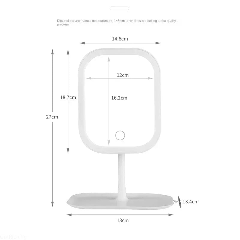 Unique Designer Vanity Mirror Three ColorsLEDLight Makeup Mirror
