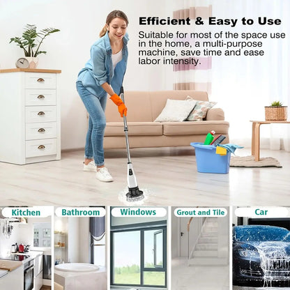 Electric Cleaning Brush:9-in-1 Head