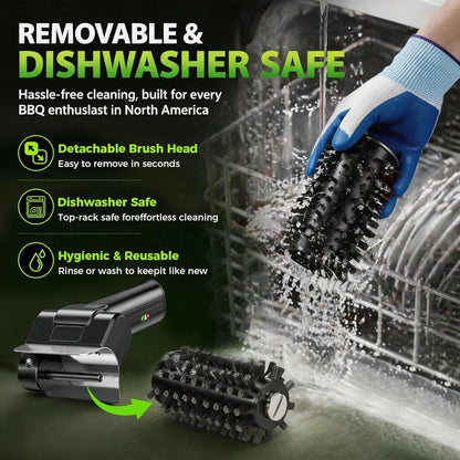Portable Electric Grill Brush High Speed Handheld BBQ