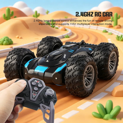 2.4G Remote Control Double-Sided Stunt Car with Lights