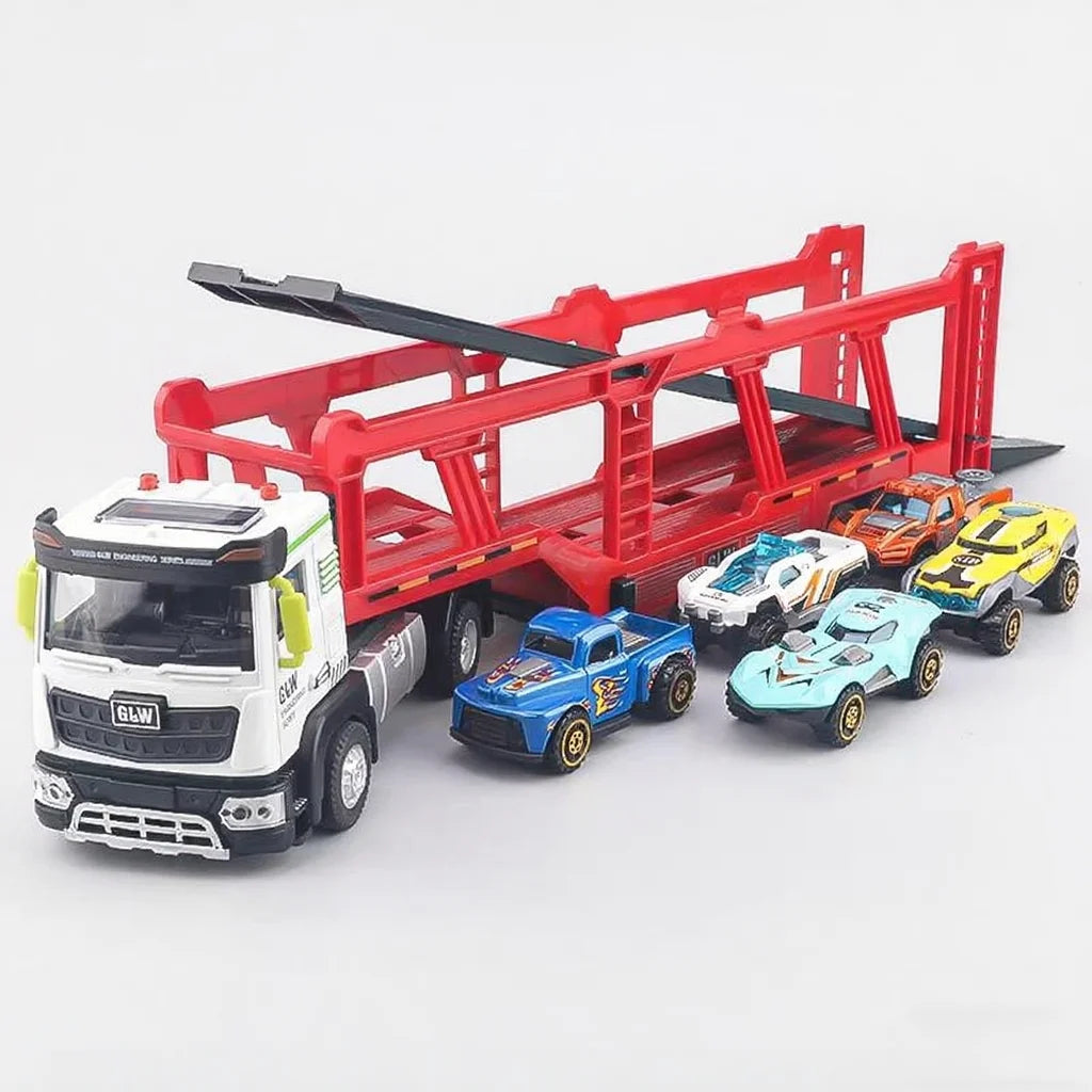 1:40 Double-decker Transport Vehicle Boys Diecast City Carrier