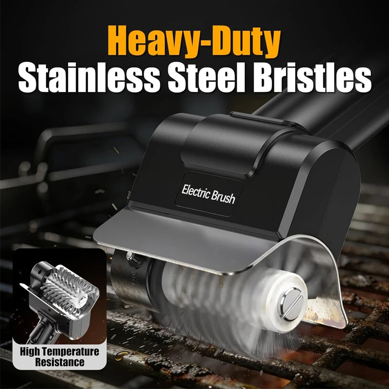 Portable Electric Grill Brush High Speed Handheld BBQ