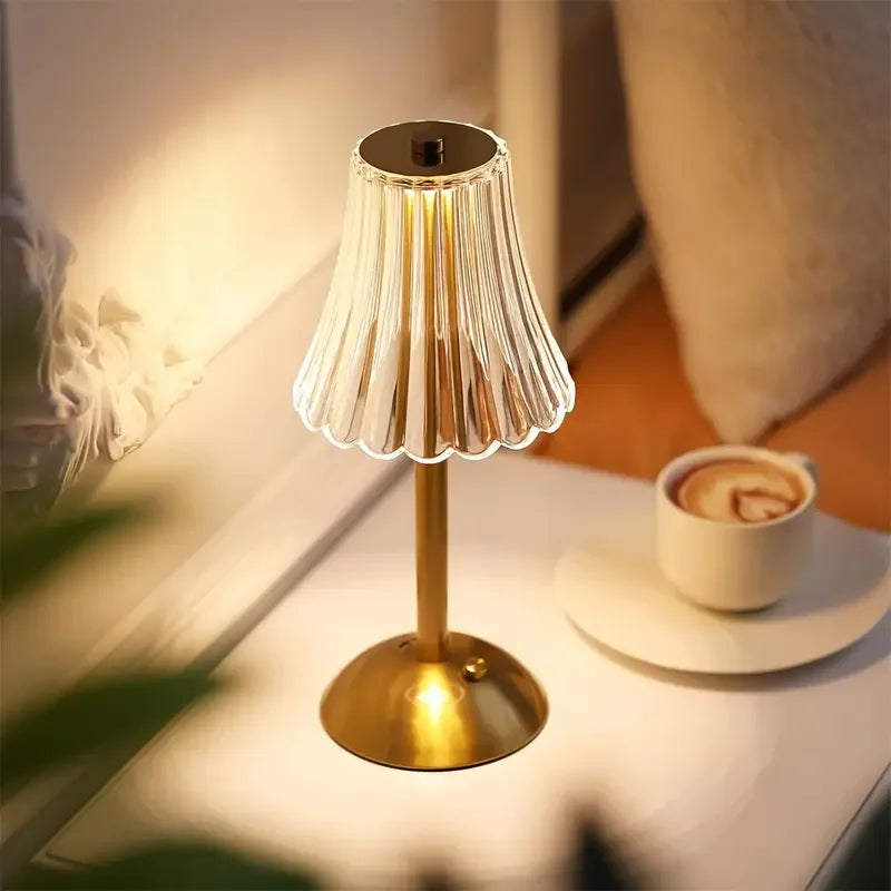 Vintage Crystal LED Desk Lamp