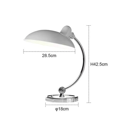 ScandiArc Table Lamp | Bauhaus-Inspired Curved Metal Design
