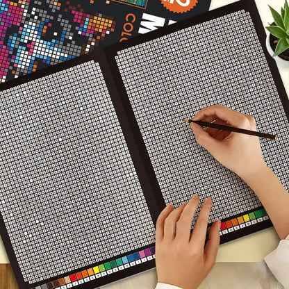Mosaic Color by Number Book