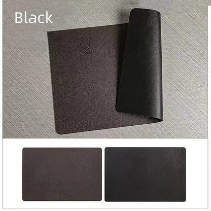 DuoMat | Double-Sided Faux Leather Placemats | Heat Resistant & Waterproof