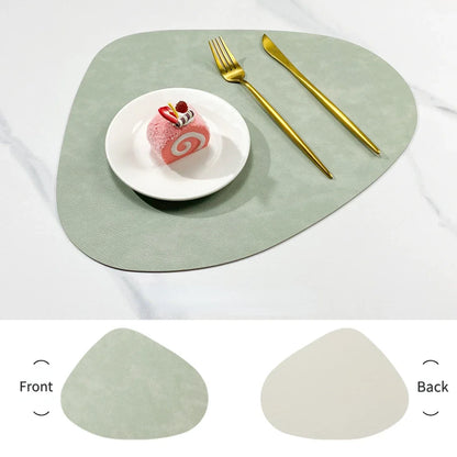NordicDrop | Double-Sided Faux Leather Placemats | Non-Slip & Heat Resistant