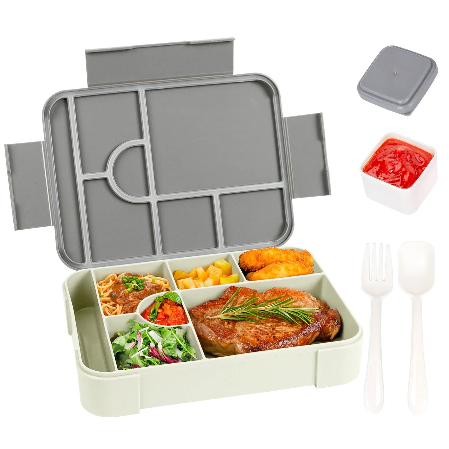 BentoMax | 1330ml Large Capacity Leak-Proof Bento Lunch Box - Microwave & Portable Food Container