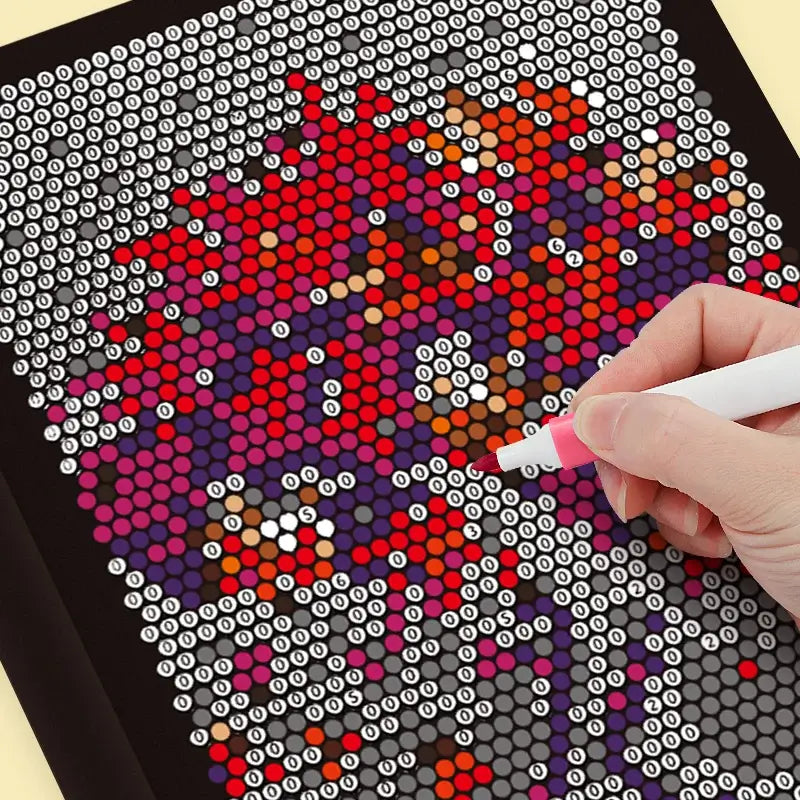 Mosaic Color by Number Book