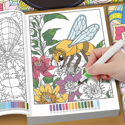 43 Themes Color by Number Book for Adults