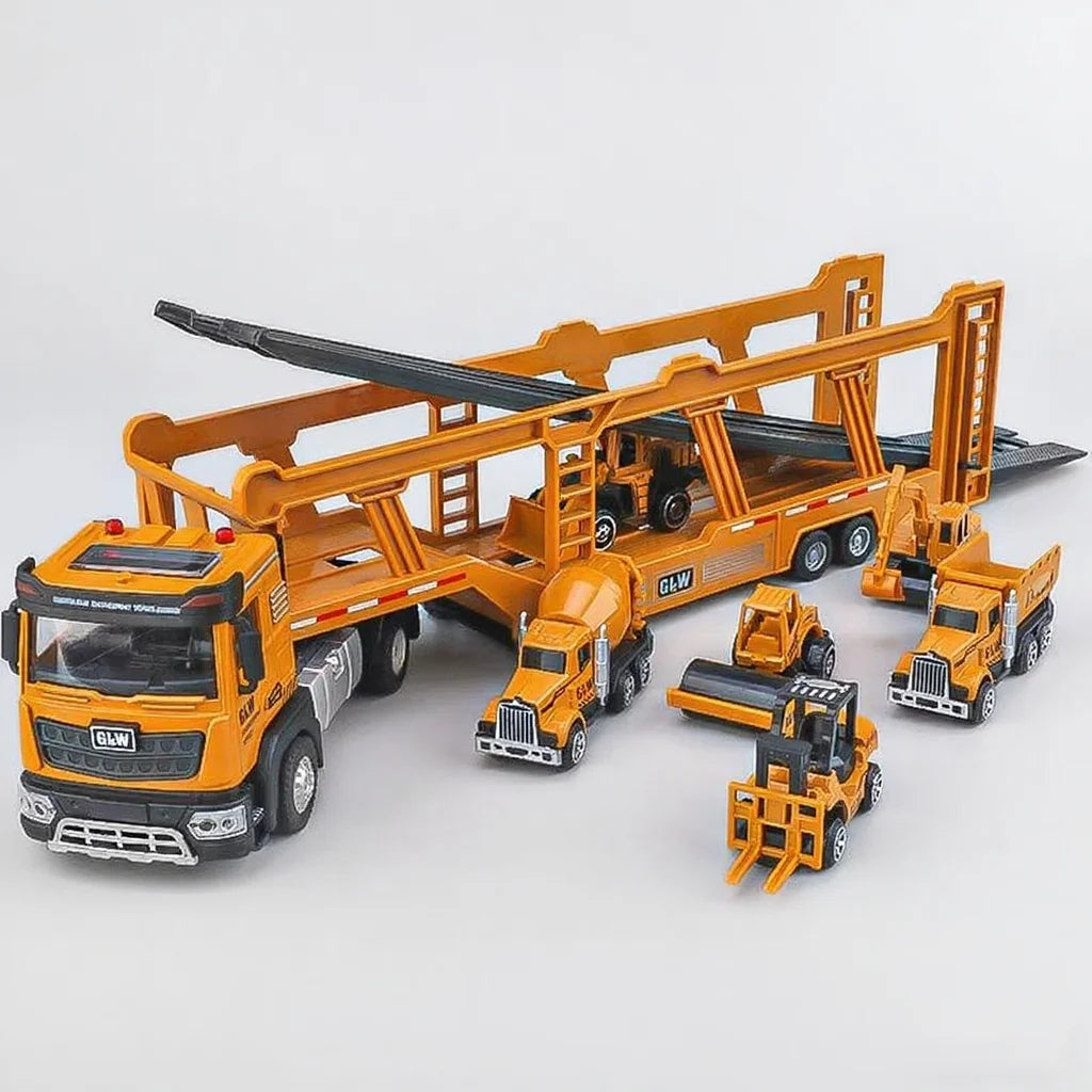 1:40 Double-decker Transport Vehicle Boys Diecast City Carrier