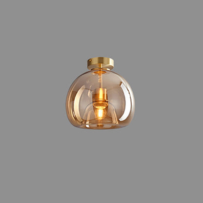Nordic Glass Ball Ceiling Light | Semi-Flush Mount