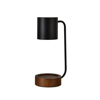 Japanese Minimalist Candle Warmer Lamp | Wooden Base Dimmable Wax Melter