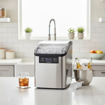Ice Maker Machine Countertop Automatic Large Capacity Ice Cube Maker