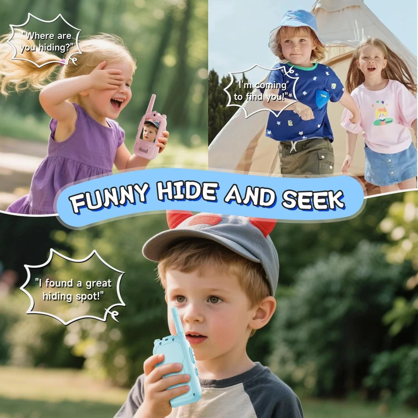 Video Walkie Talkies for Kids 2 Pack