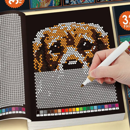 Mosaic Color by Number Book