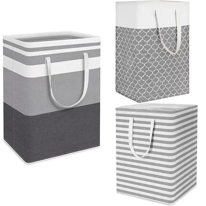 Lauva | 75L Waterproof Laundry Basket | Foldable Fabric Clothes Hamper with Handles