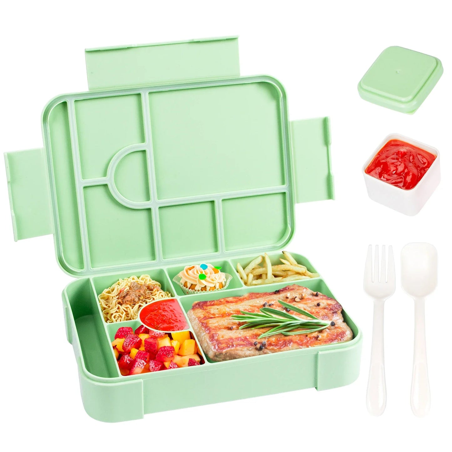 BentoMax | 1330ml Large Capacity Leak-Proof Bento Lunch Box - Microwave & Portable Food Container
