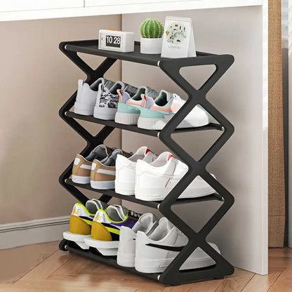 Hot 4-Tier X-Type Shoe Storage Rack