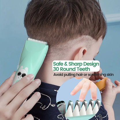 Baby Hair Clipper Quiet Electric Rechargeable Kids Trimmer