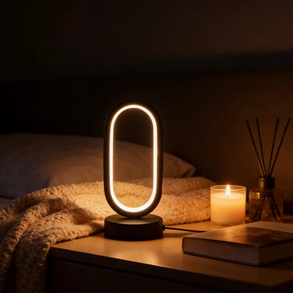 1PC Mini Circular Metal Art Desk Lamp