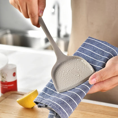 15Pcs Khaki Food Grade Silicone Kitchen Cookware Utensils