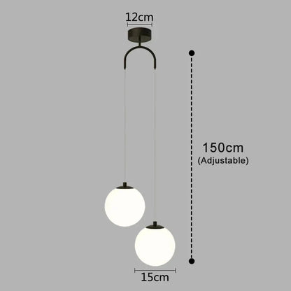 Luna Pendant Light | Nordic Modern Glass Globe Design