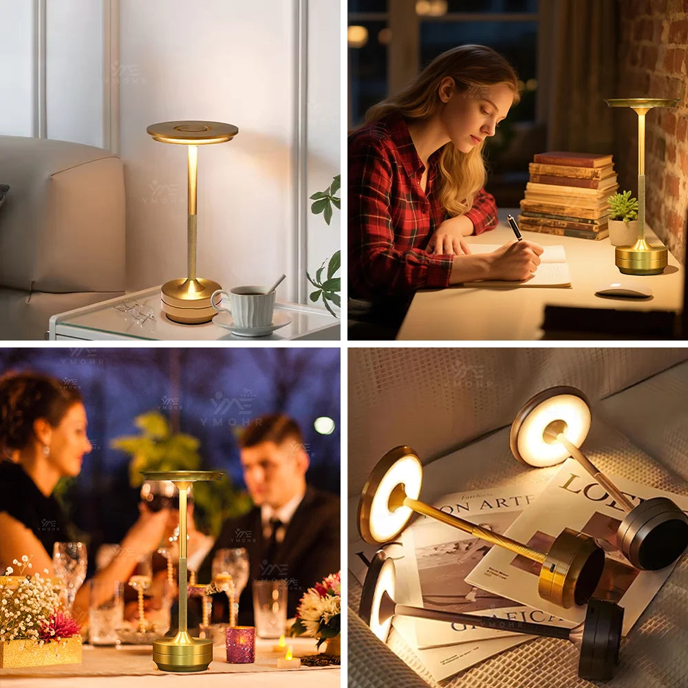 Flying Saucer Room Decoration Table Lamp LED Rechargeable