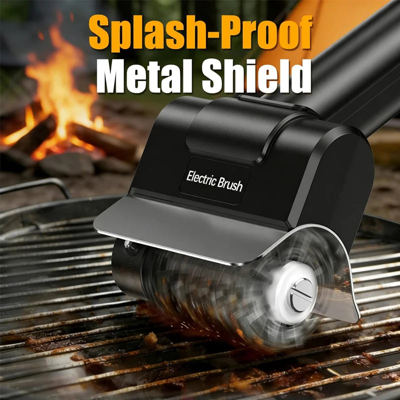 Portable Electric Grill Brush High Speed Handheld BBQ