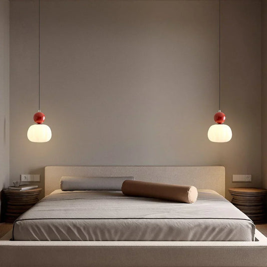 Nordic Pumpkin Pendant Light | Modern LED Ceiling Lamp