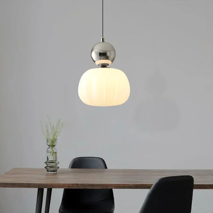Nordic Pumpkin Pendant Light | Modern LED Ceiling Lamp