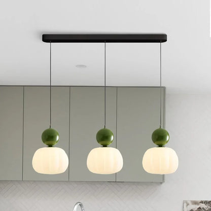 Nordic Pumpkin Pendant Light | Modern LED Ceiling Lamp