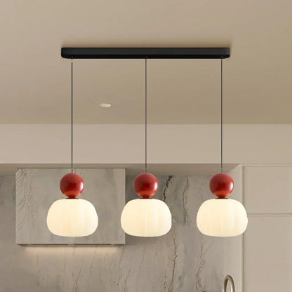 Nordic Pumpkin Pendant Light | Modern LED Ceiling Lamp