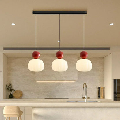 Nordic Pumpkin Pendant Light | Modern LED Ceiling Lamp