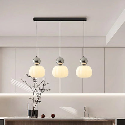 Nordic Pumpkin Pendant Light | Modern LED Ceiling Lamp